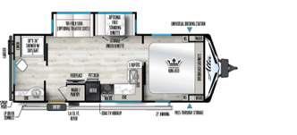 2024 EAST TO WEST RV ALTA 2600KRB, , floor-plans-day image number 0